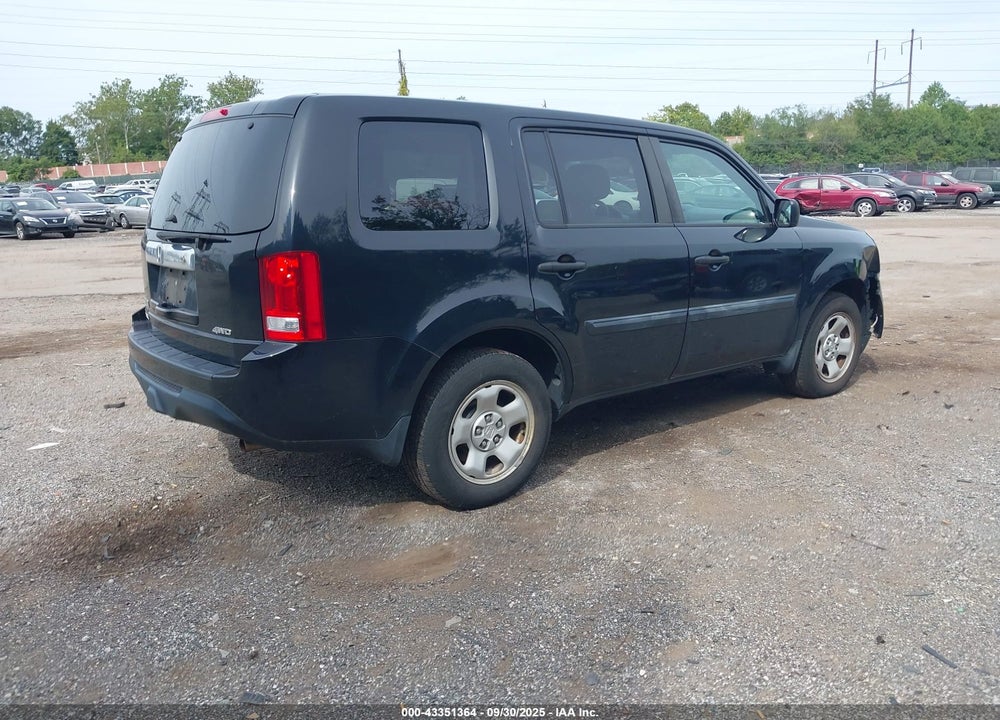 2013 HONDA PILOT VIN: 5FNYF4H24DB064371