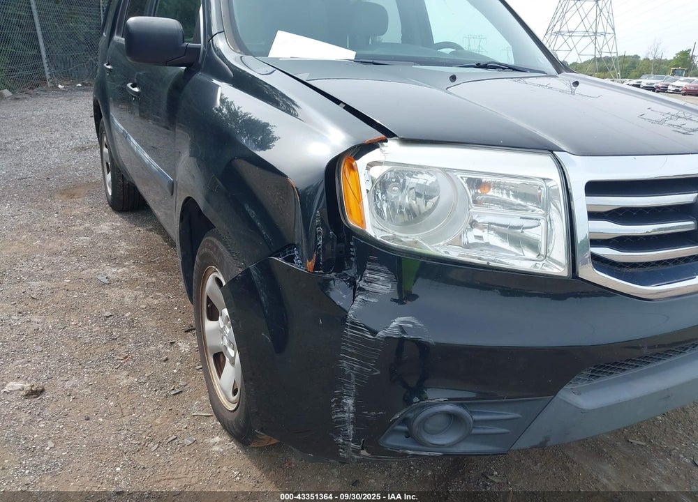 2013 HONDA PILOT VIN: 5FNYF4H24DB064371