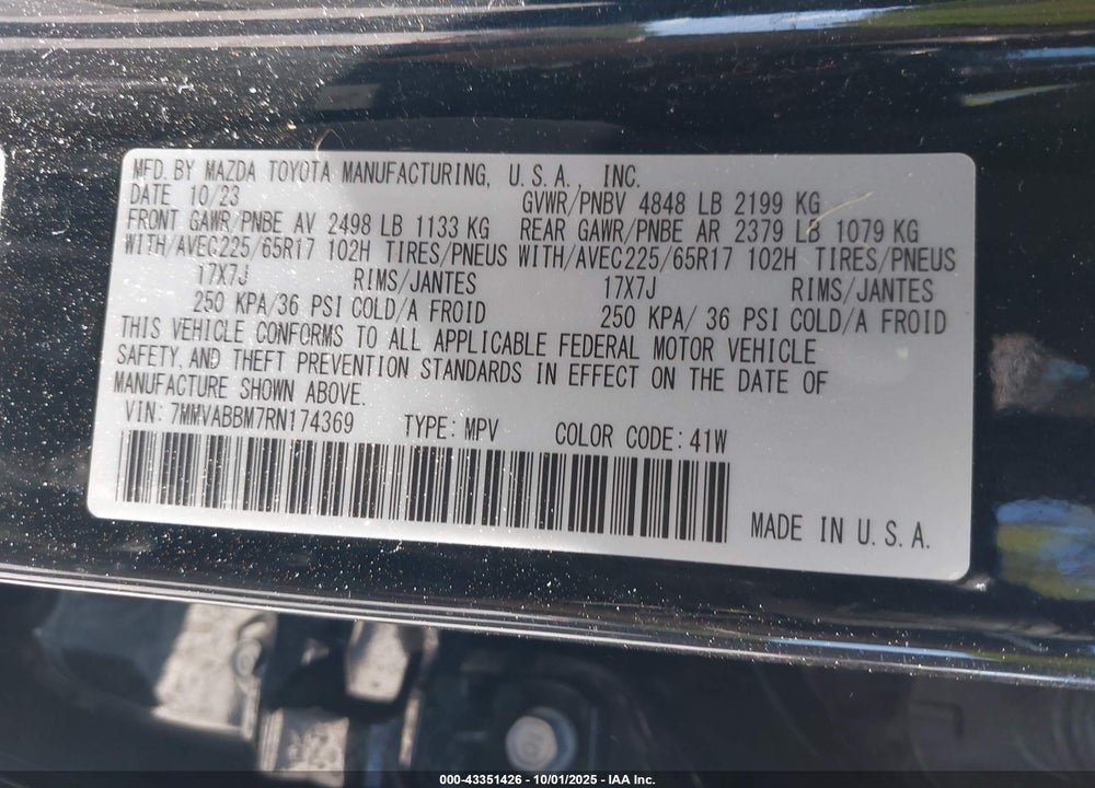 2024 MAZDA CX-50 2.5 S PREFERRED VIN: 7MMVABBM7RN174369