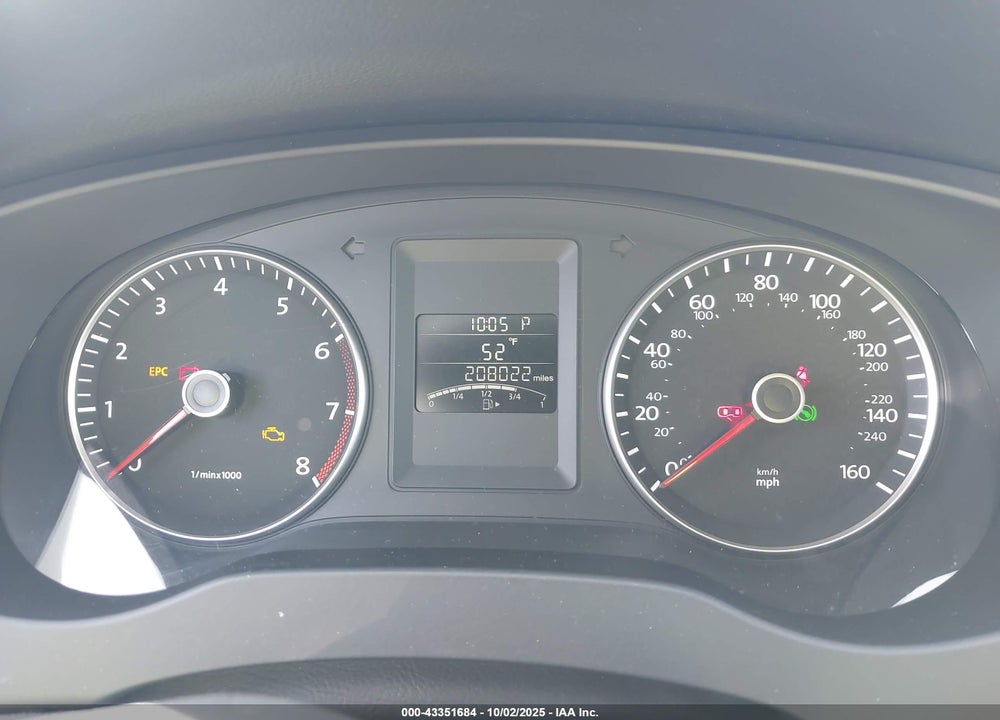 2013 VOLKSWAGEN JETTA 2.5L SE VIN: 3VWDP7AJ9DM219875
