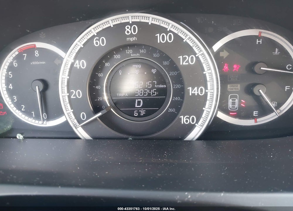2013 HONDA ACCORD EX VIN: 1HGCR2F72DA039824