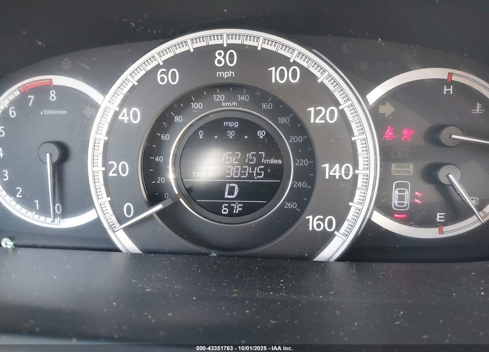 2013 HONDA ACCORD EX VIN: 1HGCR2F72DA039824