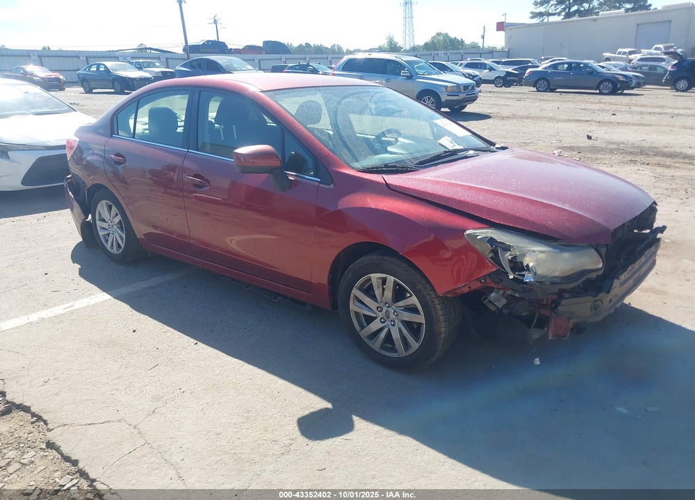 2015 SUBARU IMPREZA 2.0I PREMIUM VIN: JF1GJAC65FH007320