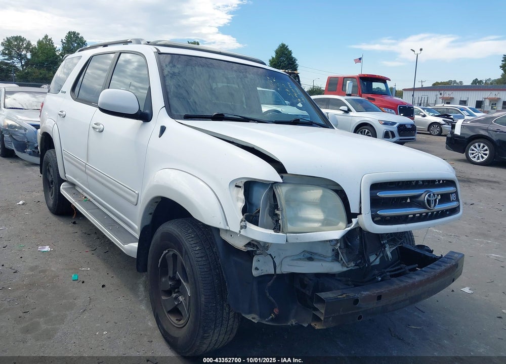 2002 TOYOTA SEQUOIA LIMITED V8 VIN: 5TDZT38A92S089242