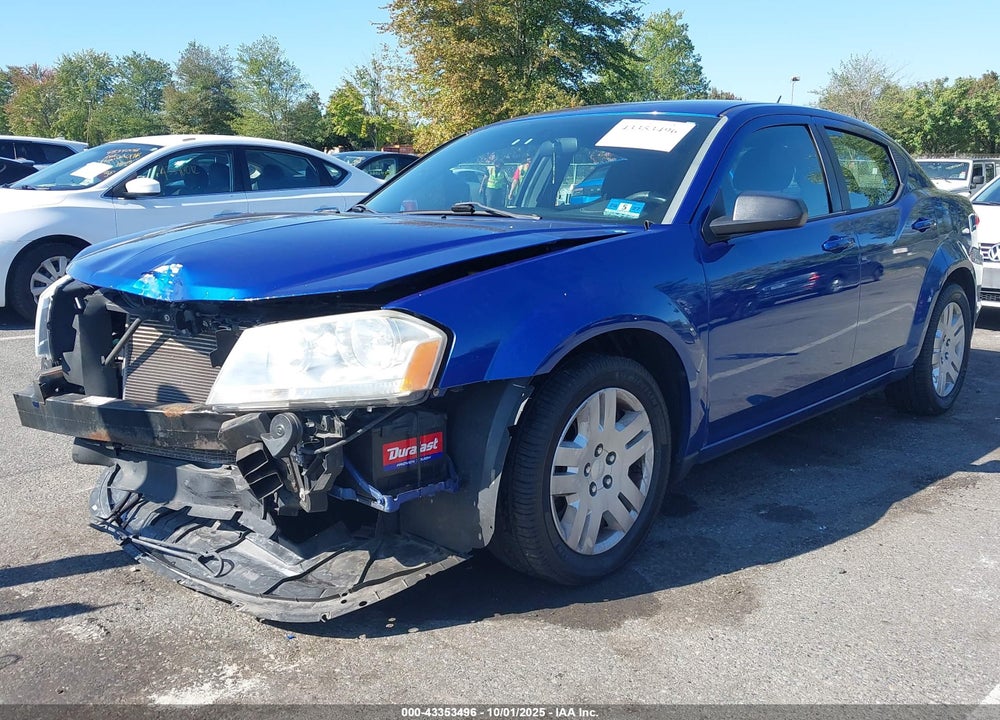 2014 DODGE AVENGER VIN: 1C3CDZABXEN189700
