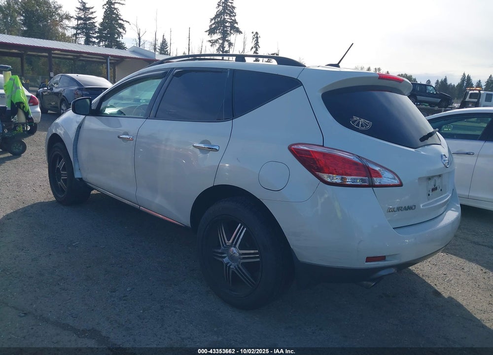 2011 NISSAN MURANO VIN: JN8AZ1MW8BW155611