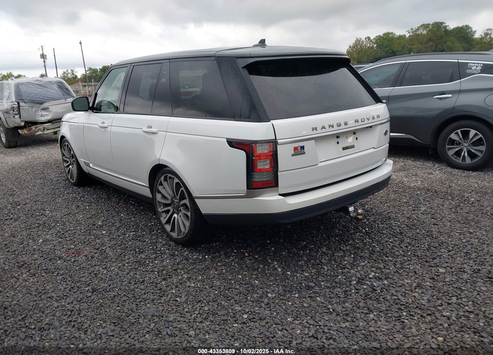 2016 LAND ROVER RANGE ROVER VIN: SALGS2EFXGA276636