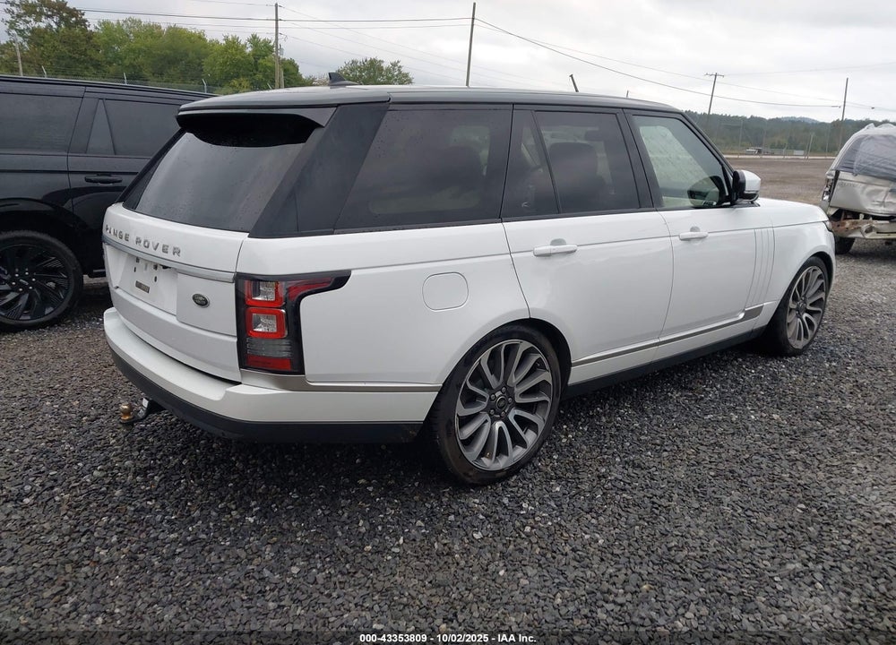 2016 LAND ROVER RANGE ROVER VIN: SALGS2EFXGA276636