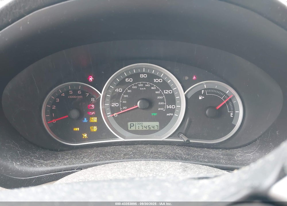 2009 SUBARU IMPREZA VIN: JF1GE61649H505243