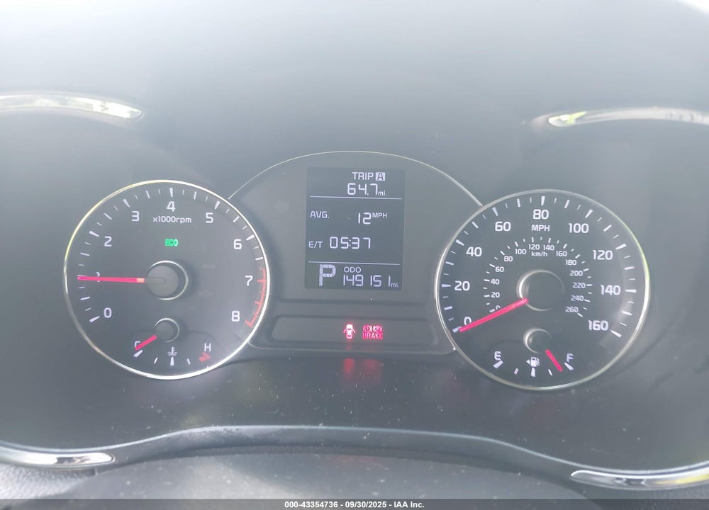 2015 KIA FORTE VIN: KNAFK4A68F5257057