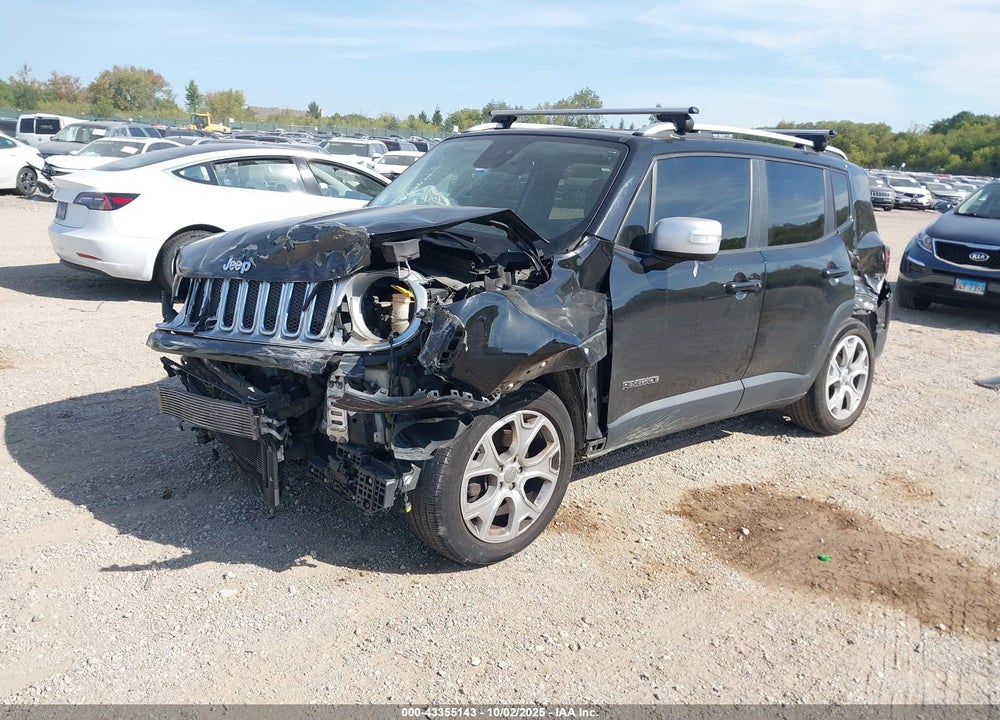 2017 JEEP RENEGADE LIMITED FWD VIN: ZACCJADB6HPF51728