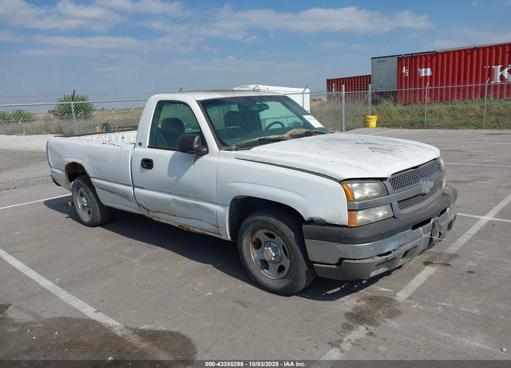 2003 CHEVROLET SILVERADO 1500 WORK TRUCK VIN: 1GCEC14T23Z109471