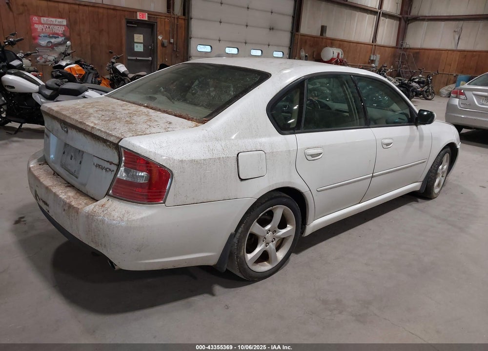 2006 SUBARU LEGACY 2.5I LIMITED VIN: 4S3BL626067215494