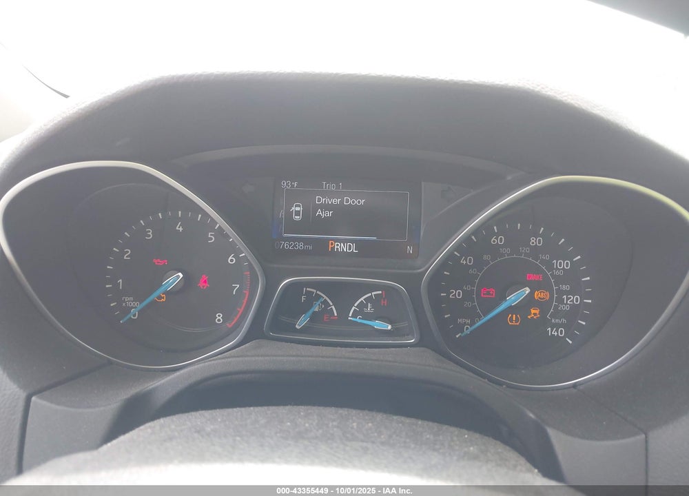 2017 FORD FOCUS VIN: 1FADP3F2XHL252913