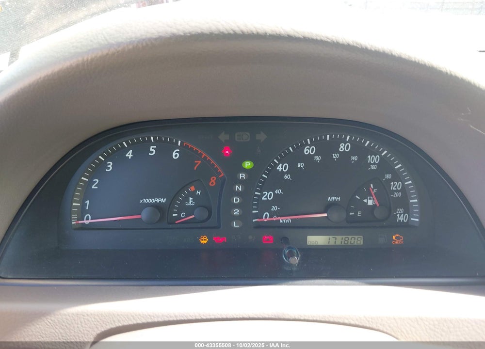 2002 TOYOTA CAMRY VIN: 4T1BF32K22U004503