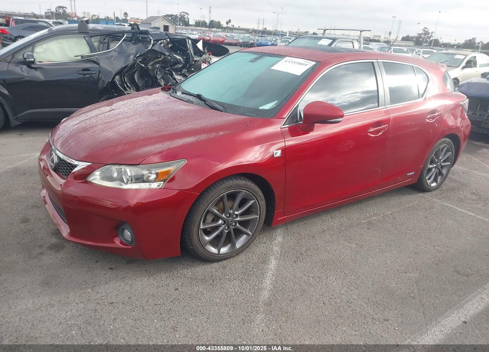 2012 LEXUS CT 200H VIN: JTHKD5BH2C2090384