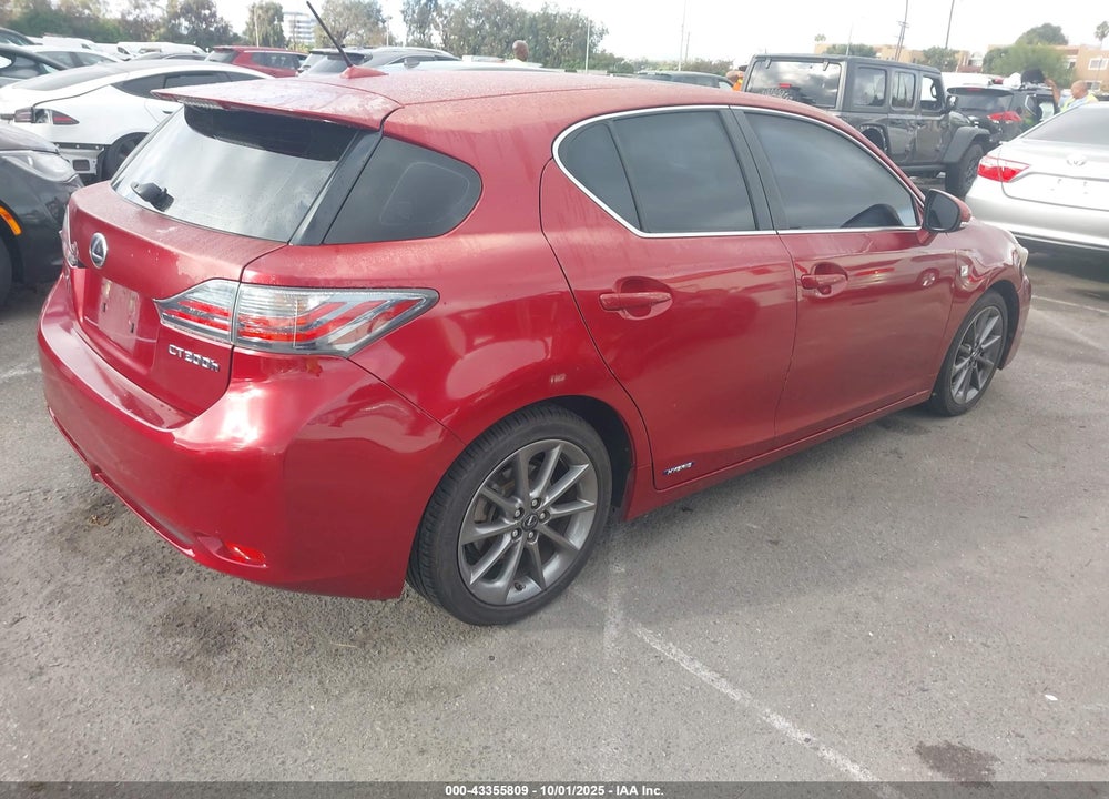2012 LEXUS CT 200H VIN: JTHKD5BH2C2090384