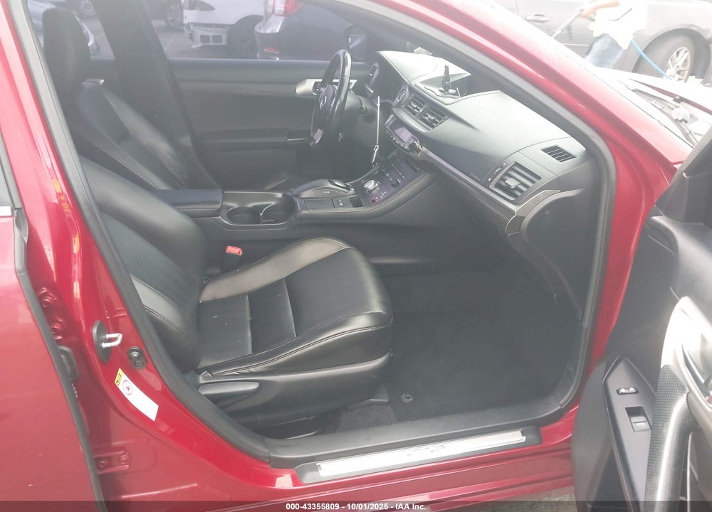 2012 LEXUS CT 200H VIN: JTHKD5BH2C2090384