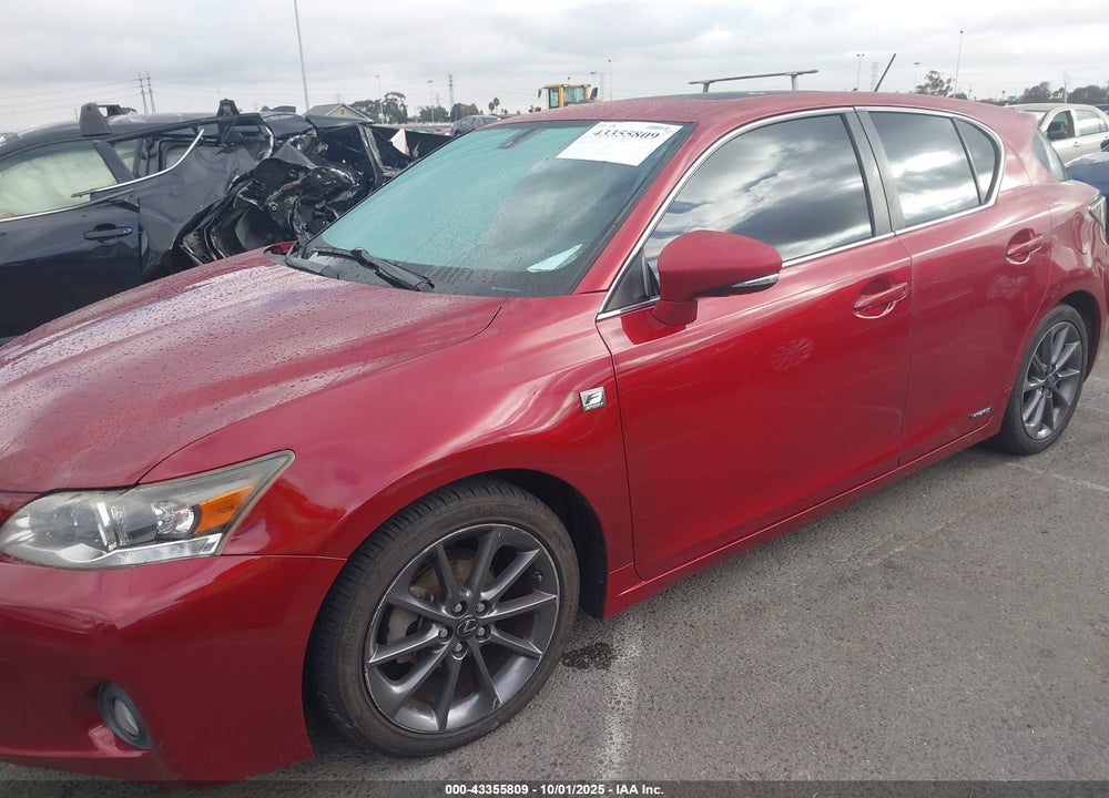 2012 LEXUS CT 200H VIN: JTHKD5BH2C2090384