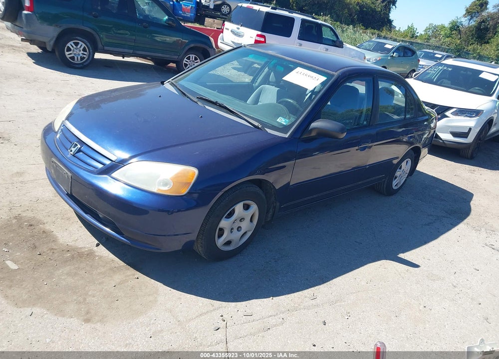 2003 HONDA CIVIC LX VIN: 2HGES16523H538323