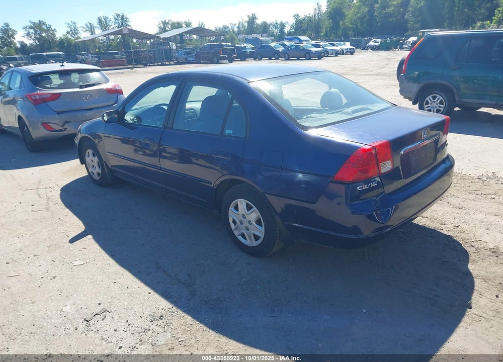 2003 HONDA CIVIC LX VIN: 2HGES16523H538323