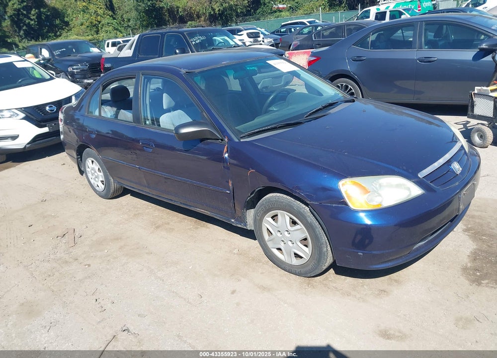 2003 HONDA CIVIC LX VIN: 2HGES16523H538323