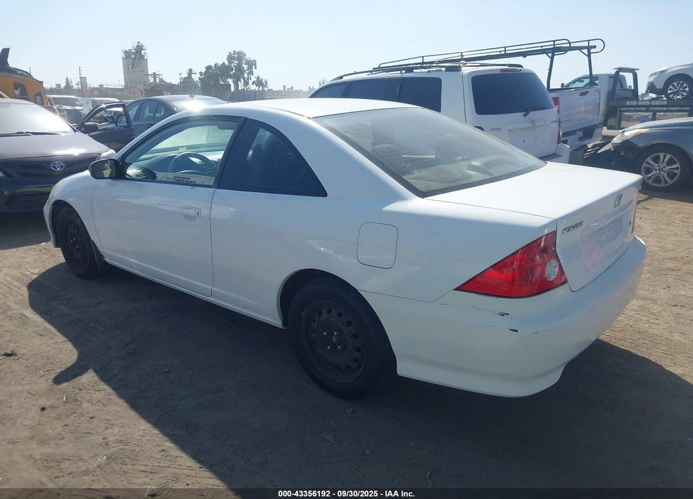 2005 HONDA CIVIC LX VIN: 1HGEM22555L039804