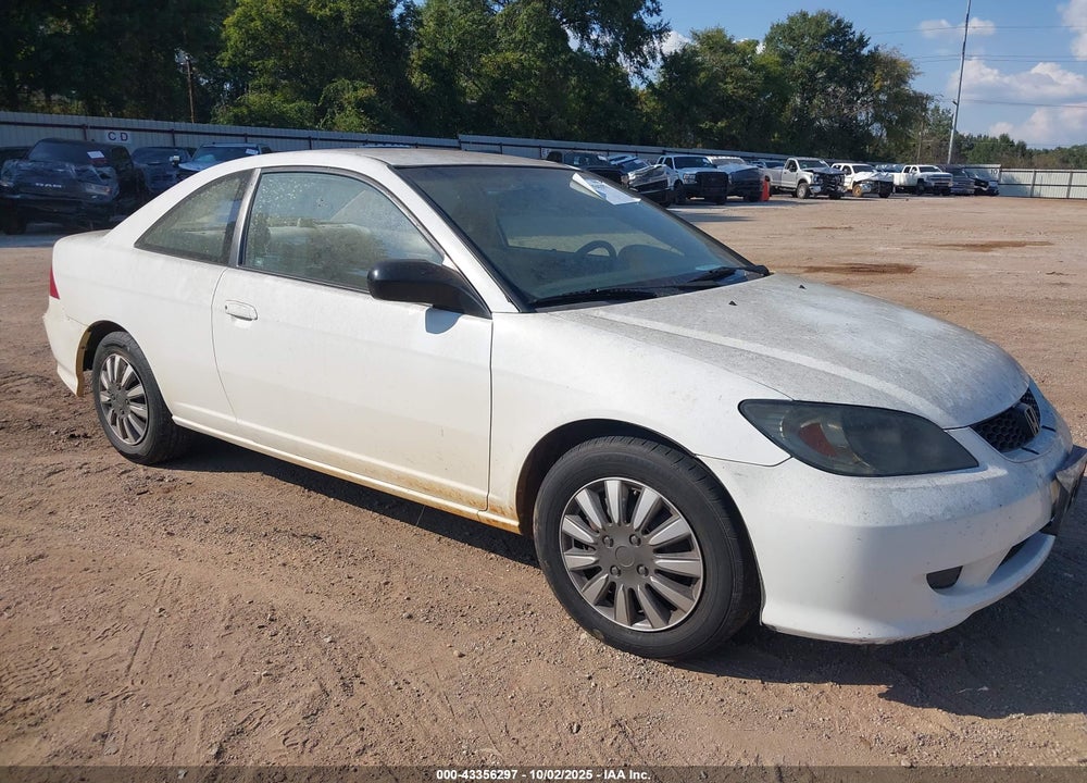 2005 HONDA CIVIC LX VIN: 1HGEM22555L050995