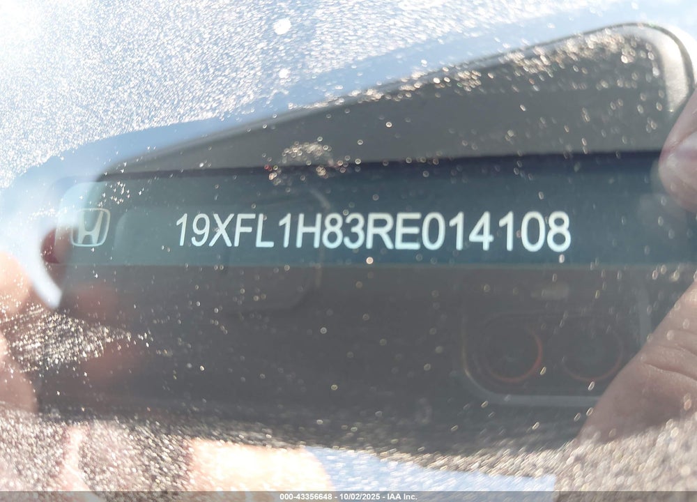 2024 HONDA CIVIC VIN: 19XFL1H83RE014108