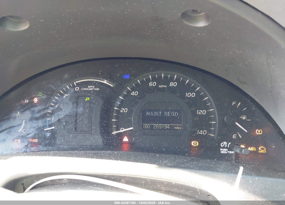 2008 TOYOTA CAMRY HYBRID VIN: 4T1BB46K18U047461