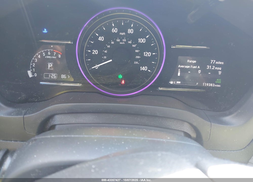 2022 HONDA HR-V 2WD EX VIN: 3CZRU5H52NM709956