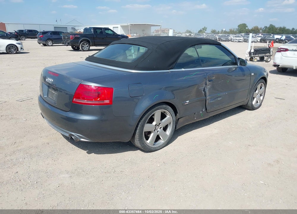 2007 AUDI A4 VIN: WAUEF48H17K031520