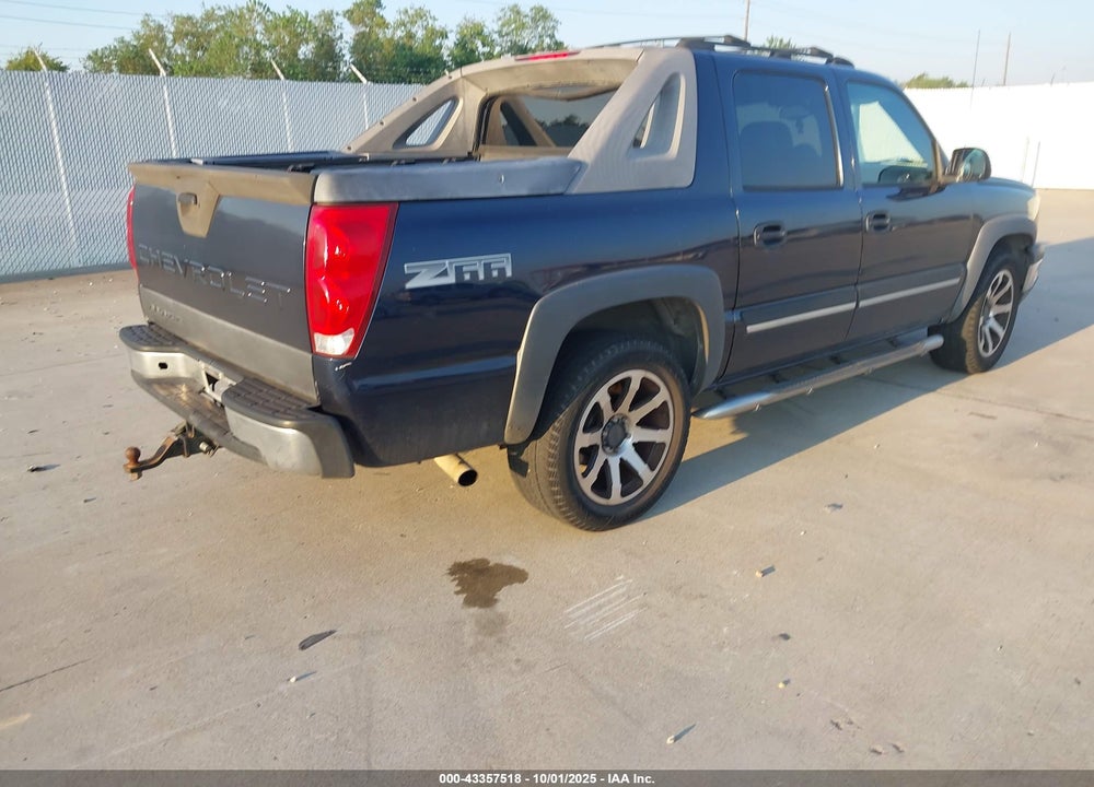2004 CHEVROLET AVALANCHE 1500 VIN: 3GNEC12T74G338997