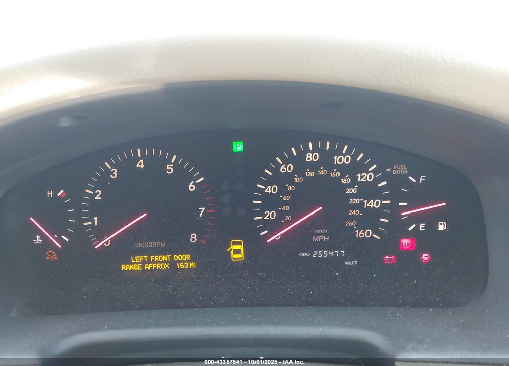 2002 LEXUS LS 430 VIN: JTHBN30F520080381