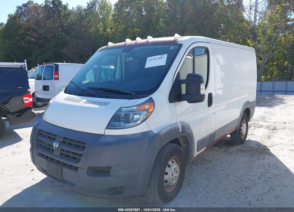 2016 RAM PROMASTER 1500 LOW ROOF VIN: 3C6TRVNG6GE108878