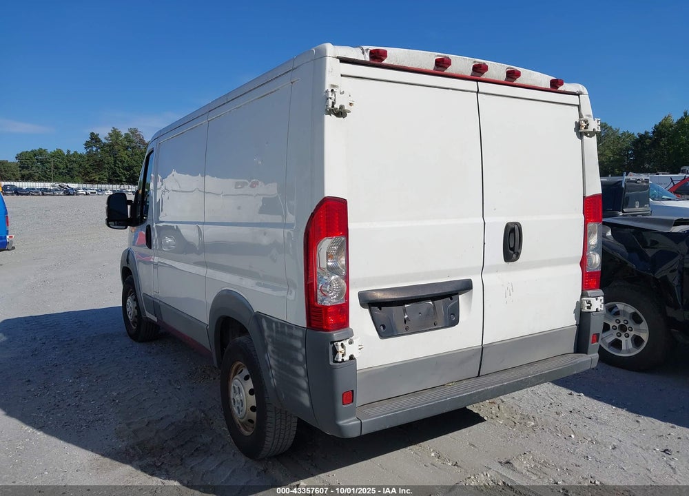2016 RAM PROMASTER 1500 LOW ROOF VIN: 3C6TRVNG6GE108878
