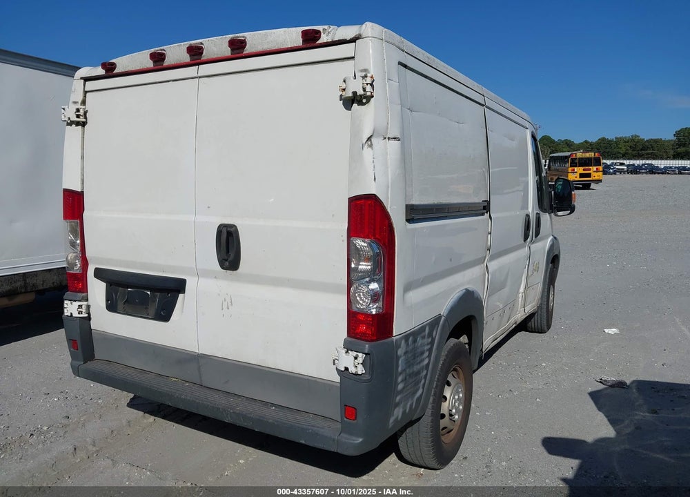 2016 RAM PROMASTER 1500 LOW ROOF VIN: 3C6TRVNG6GE108878