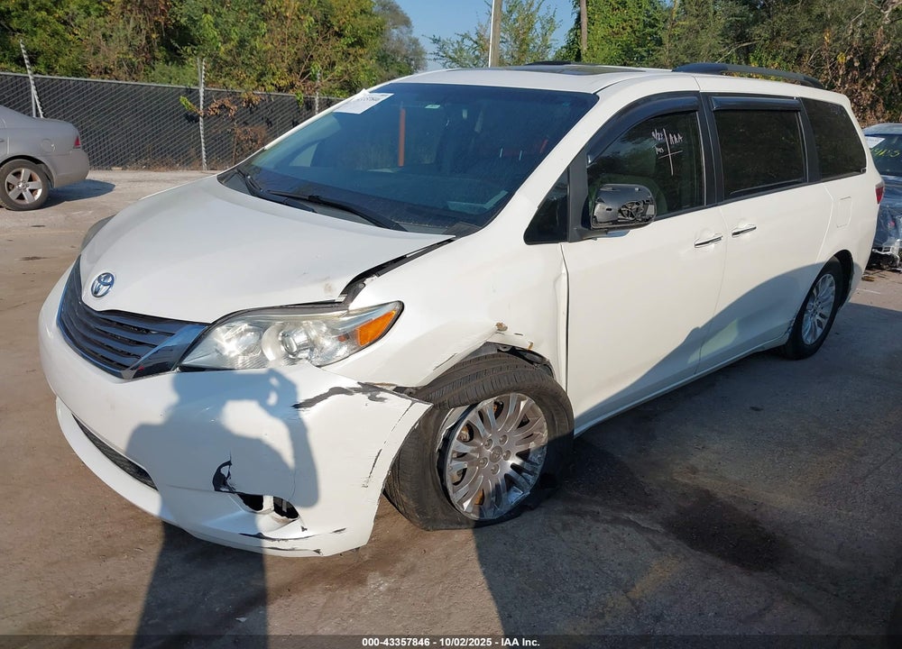 2015 TOYOTA SIENNA XLE PREMIUM 8 PASSENGER VIN: 5TDYK3DC0FS675100
