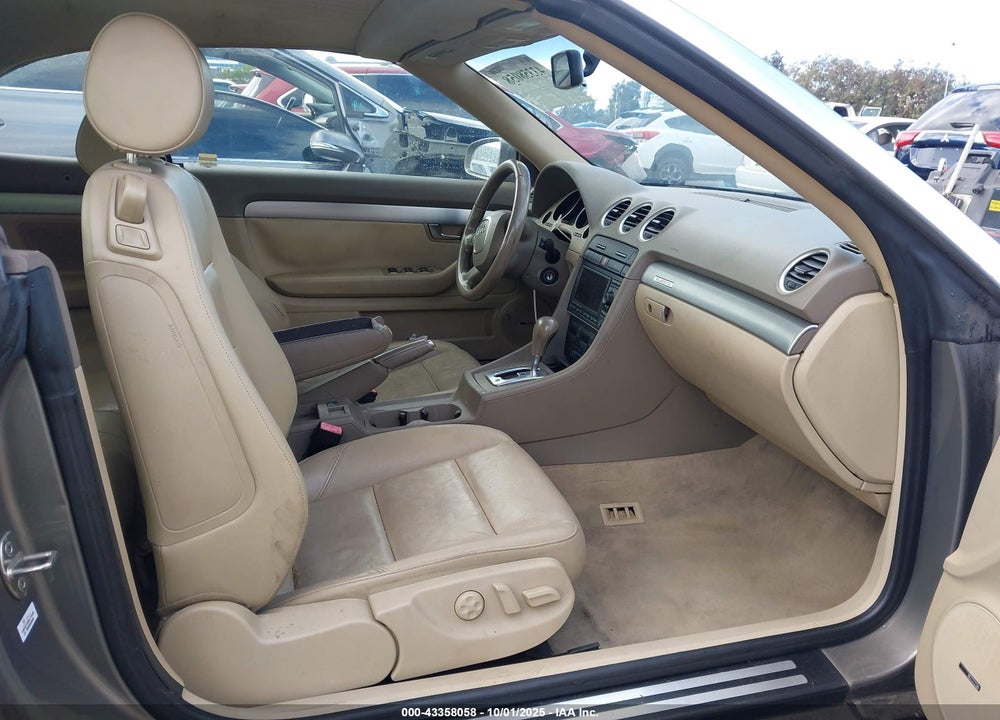 2007 AUDI A4 2.0T VIN: WAUDF48H67K032416