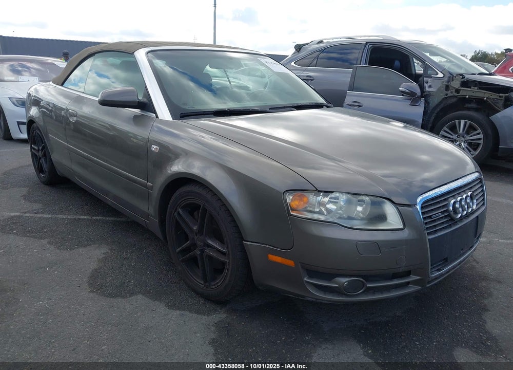 2007 AUDI A4 2.0T VIN: WAUDF48H67K032416