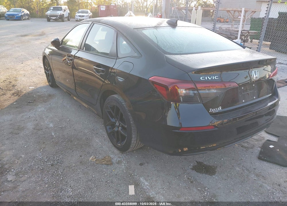 2025 HONDA CIVIC SPORT VIN: 2HGFE2F59SH527027