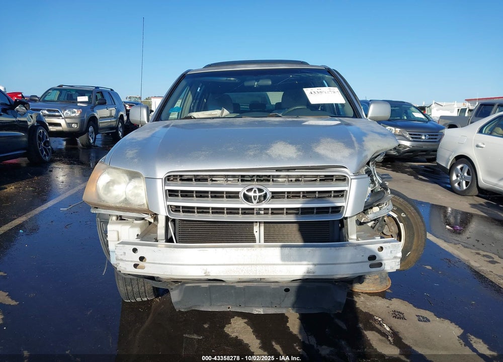 2003 TOYOTA HIGHLANDER V6 VIN: JTEGF21AX30075160