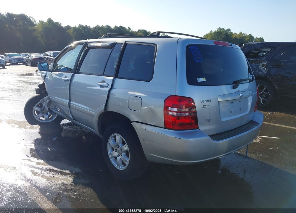 2003 TOYOTA HIGHLANDER V6 VIN: JTEGF21AX30075160