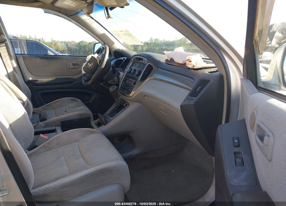 2003 TOYOTA HIGHLANDER V6 VIN: JTEGF21AX30075160
