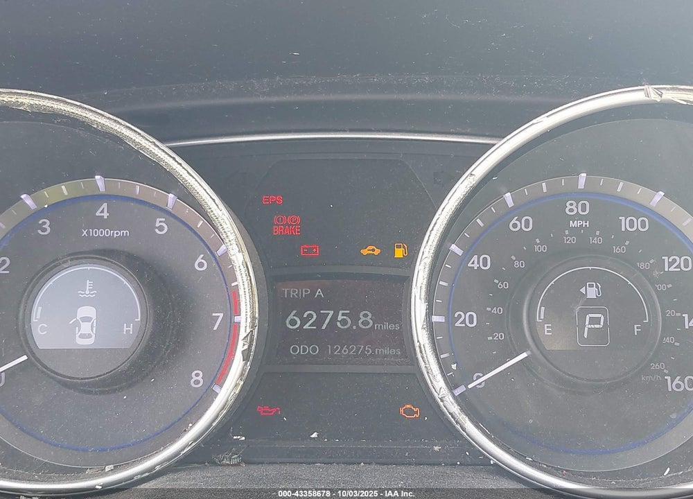 2011 HYUNDAI SONATA SE VIN: 5NPEC4AC9BH117790