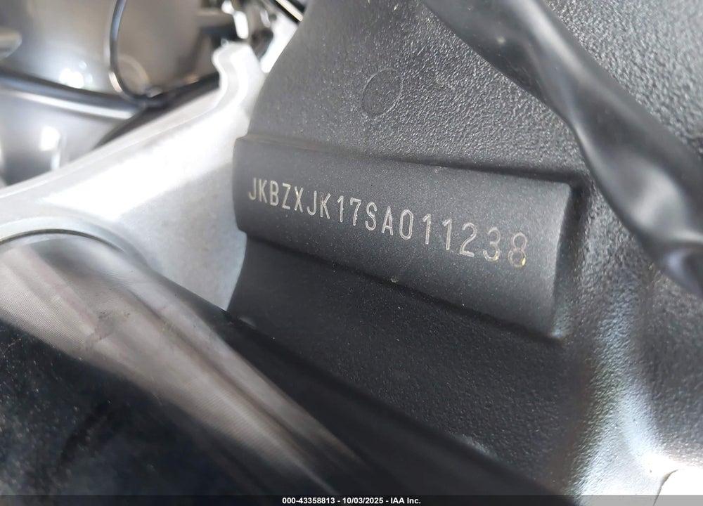 2025 KAWASAKI ZX636 K VIN: JKBZXJK17SA011238