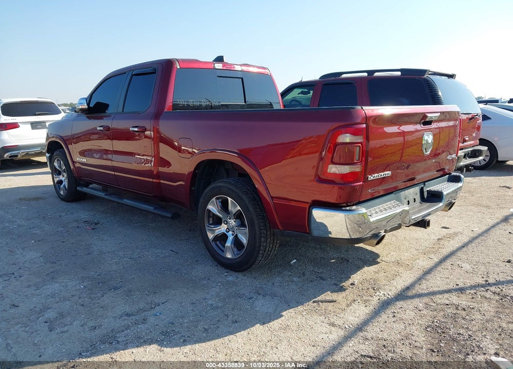 2019 RAM 1500 LAIE  4X4 6'4 BOX VIN: 1C6SRFDT8KN797245