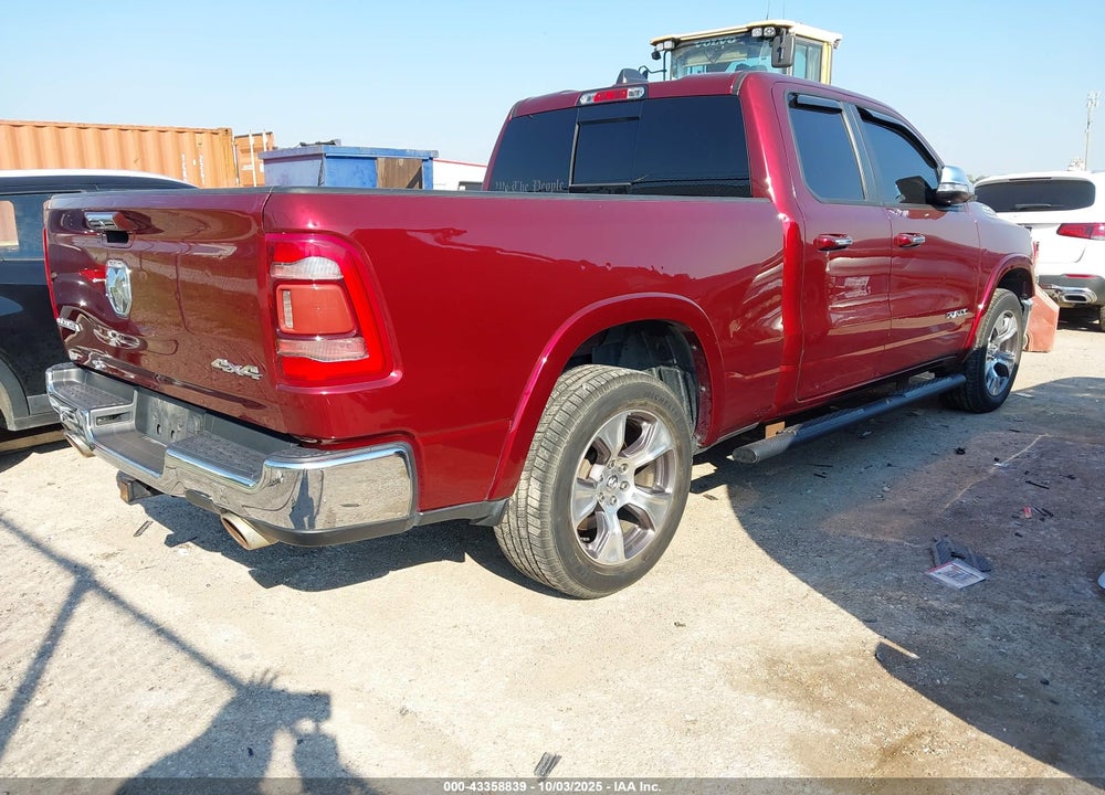 2019 RAM 1500 LAIE  4X4 6'4 BOX VIN: 1C6SRFDT8KN797245