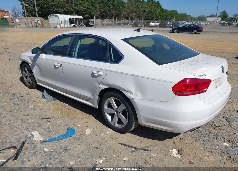 2013 VOLKSWAGEN PASSAT 2.5L SE VIN: 1VWBH7A32DC003776