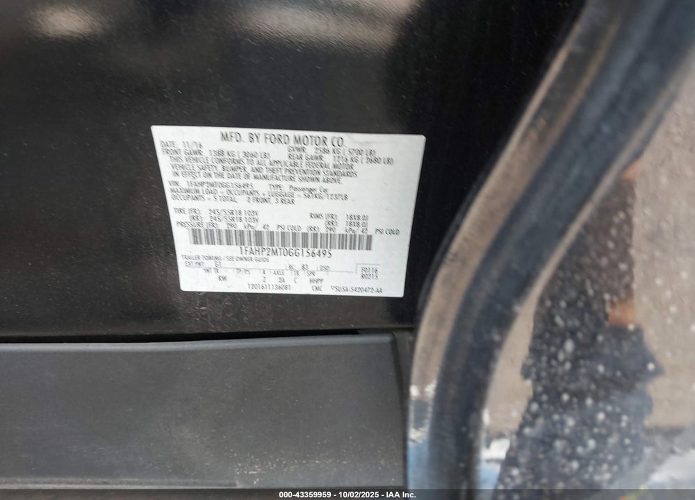 2016 FORD POLICE INTERCEPTOR VIN: 1FAHP2MT0GG156495